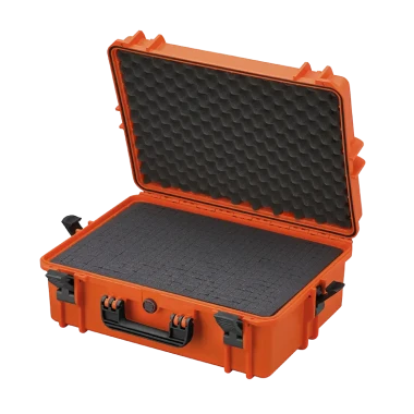 Pomarańczowa walizka hermetyczna z wypełnieniem piankowym MAX505S 555x428x211 mm - 1