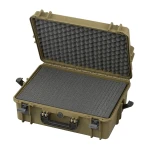 Zielona walizka hermetyczna z wypełnieniem piankowym MAX505S 555x428x211 mm - 1