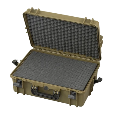 Zielona walizka hermetyczna z wypełnieniem piankowym MAX505S 555x428x211 mm - 1