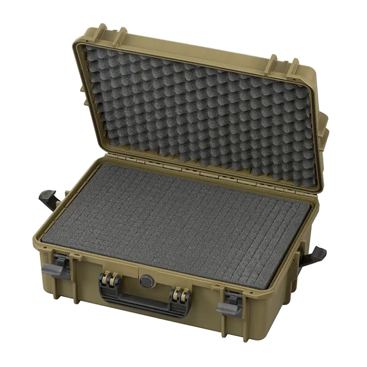 Zielona walizka hermetyczna z wypełnieniem piankowym MAX505S 555x428x211 mm - 1