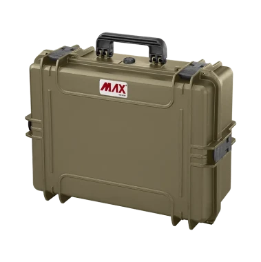 Zielona walizka hermetyczna z wypełnieniem piankowym MAX505S 555x428x211 mm - 2