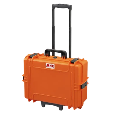 Pomarańczowa walizka hermetyczna z kółkami i rączką MAX505TR 555x445x258 mm - 1.webp
