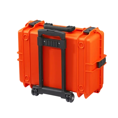 Pomarańczowa walizka hermetyczna z kółkami i rączką MAX505TR 555x445x258 mm - 2.webp