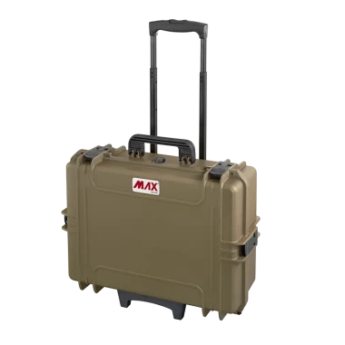 Zielona walizka hermetyczna z kółkami i rączką MAX505TR 555x445x258 mm - 1