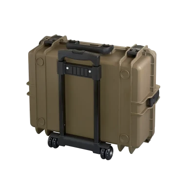 Zielona walizka hermetyczna z kółkami i rączką MAX505TR 555x445x258 mm - 2