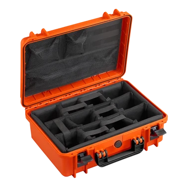 Pomarańczowa walizka hermetyczna z przegrodami i organizerem MAX430CAMORG 464x366x176 mm - 1.webp